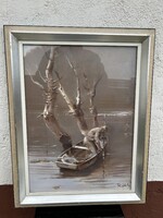 Fejér Csaba (1936-2002 )   Tiszai halász