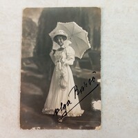 Olga Barco szoprán operaénekesnő dedikált képe