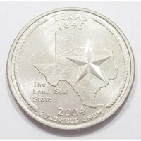 USA,quarter dollar 2004 D - Texas aUNC+ réz