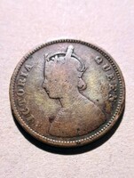 1876 INDIA HALF RUPEE – Victoria – gyarmati pénz