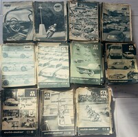 Vintage Kèpes autó - motor újsàg 186 db gyűjtői !