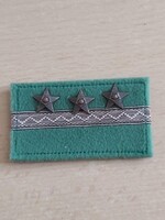 MN HATÁRŐR FŐTÖRZSŐRMESTER RENDFOKOZAT "LEPKE" BARNA CSILLAG