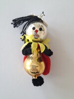 Régi üveg karácsonyfadísz bogár retro figurális üvegdísz