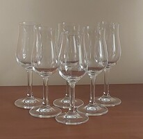 Kristály gyümölcs párlatos pohár, 6 darab