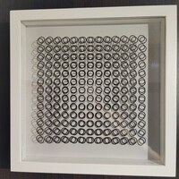 Victor Vasarely - 3D Fali kinetikus képe