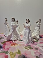 Royal Doulton, minőségi porcelán kisasszonyok, 6 db