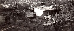 Harctéri tábor I. viláháború 1917  katonai fotó képeslap