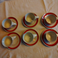 Zsolnay 6db mokkás csésze