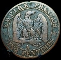 Franciaország 5 centime 1856 „A” pénzverde – Párizs B02F1