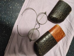 Drót keretes antik szemüveg (okuláré)