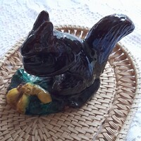 Retró kerámia mókus figura