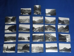 23 db pici fekete - fehér fotó a 60-as évekből Csehszlovákiából a Tátra, Krasznahorka vára stb.