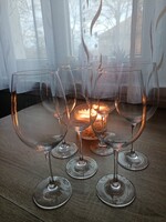 Schott burgundi vörösboros pohár készlet nem használt 6 db