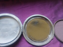 Antik 800as ezüst púder  doboz tükör    tárca 84g