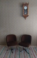 Két csokibarna forgofotel párban ( ár/2 db)