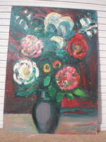 SCHÉNER MIHÁLY CSODÁLATOS VIRÁG CSENDÉLET .