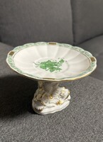 Herendi zöld Apponyi Vert mintás gyümölcstál 7557