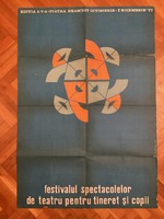 Theater performances for young people. (Romanian poster).- 1977.