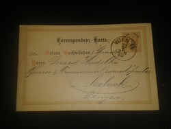 1890. Díjjegyes levelezőlap / Correspondenz-Karte / Osztrák-Magyar Monarchia