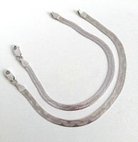 2 db ezüst lapkarlánc