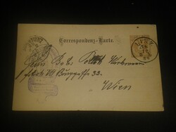 1889. Díjjegyes levelezőlap / Correspondenz-Karte / Osztrák-Magyar Monarchia