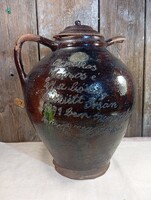 Antik feliratos, évszámos bödön 1891. Irsa