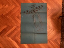 Tamási Áron , Tündöklő Jeromos színművének plakátja .