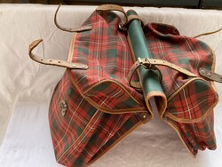 Vintage csomagtartóra való kétoldalú biciklis táska 32x75cm  ﻿