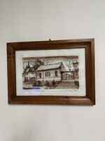 P. Emődi Etelka; Kondoros rézkarc