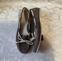 Barna bőr mokaszin, félcipő 40 Roberto Santi Active