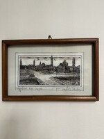 P. Emődi Etelka; Nagyvárad rézkarc