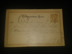 1890. Díjjegyes levelezőlap / Correspondenz-Karte / Osztrák-Magyar Monarchia