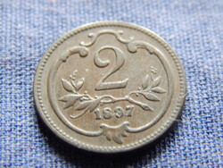 Osztrák-Magyar Monarchia Ferenc József 2 Heller 1897