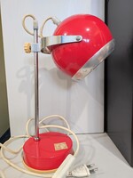 Asztali lámpa billenő kapcsolóval piros színben (Szarvasi Fémmű terméke )