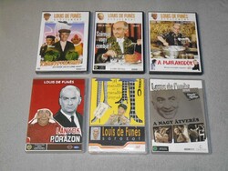 Louis de Funés sorozat 6 DVD film (Káposztaleves, Marakodók, A csendőr és a csendőrlányok stb.)