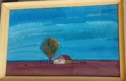 Moldován István : Alföldi táj , tájkép  ,  Képcsarnoki címkék 