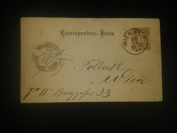1888. Díjjegyes levelezőlap / Correspondenz-Karte / Osztrák-Magyar Monarchia