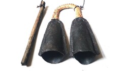 Kézi ütős kovácsolt gongató harang kolomp csengő kertkapura