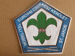 Európai Cserkész kerület Téli Tábor felvarró - ST. Jacobs -