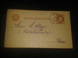 1880. Díjjegyes levelezőlap / Correspondenz-Karte /   Osztrák-Magyar Monarchia