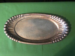 Régi ezüstözött fém tálca