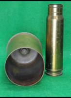 Sárgarézbő ,Bendorf ágyúhüvely 1907év ,80 mm, és légvédelmi gépágyú hüvely 47/62/184