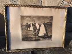 Koszta József rézkarc