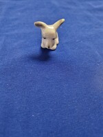 Hollóházi mini kutya porcelán nipp figura