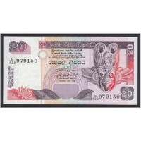 Ceylon-Sri Lanka,20 rupees 2006 UNC