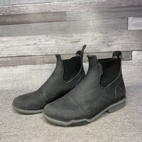 Decathlon Fouganza gyerek rövid szárú lovaglócsizma szürke talppal 30