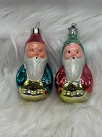 Retro  régi üveg karácsonyfadísz,törpe