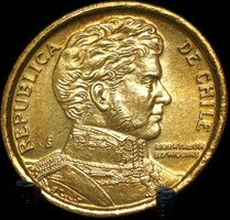 Chile 10 peso, 2008 D11B4