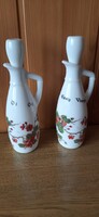 Virág mintás porcelán kiöntő 2 db
