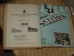 MAGYAR SAKKÉLET 1952  1-12 SZÁM TELJES!! BEKÖTVE
